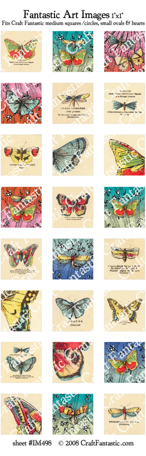 French Butterflies BUNDLE - 5 Sheets