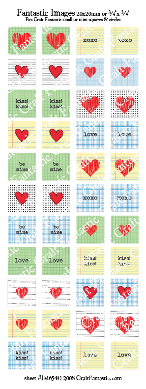 Graphic Hearts BUNDLE - 3 Sheets