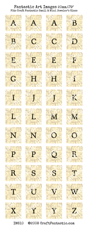 Small & Mini Alphabet BUNDLE - 4 Sheets