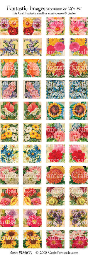 SEED PACKETS mini & small glass sizes