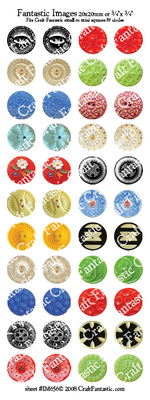 BUTTONS small round glass sizes