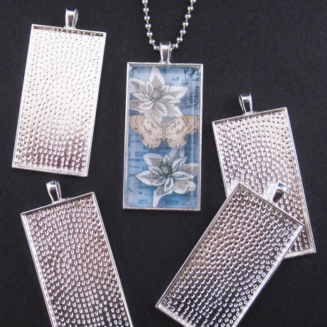 Silver Long Rectangle Trays
