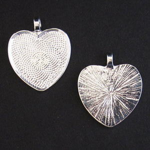 Silver Medium Heart Trays